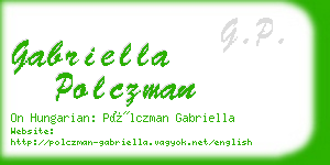 gabriella polczman business card